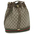 GUCCI GG Supreme Web Sherry Line Shoulder Bag Beige Red 164 02 085 auth 61841 - Gucci