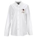 Mens Regular Fit Embroidered Crest Denim Shirt - Tommy Hilfiger