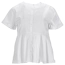 Womens Pleated Cotton Top - Tommy Hilfiger