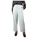 Pale green cotton pocket trousers - size UK 12 - Dries Van Noten