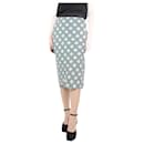 Green printed slip-on skirt - size S - Theory