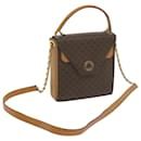 CELINE Macadam Canvas Shoulder Bag PVC Leather Brown Auth 61554 - Céline