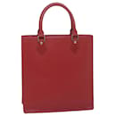 Bolsa de mão LOUIS VUITTON Epi Sac Plat PM Vermelho Rouge LV Auth 60899 - Louis Vuitton