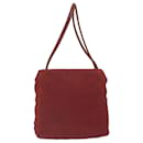 Prada Tote Bag Nylon Red Auth 61235