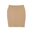 Vintage Tan Omo Norma Kamali Pencil Skirt Size US 6 - Autre Marque