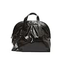 Black Marni Patent Top Handle Bowler Bag