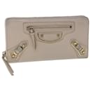 BALENCIAGA Classic Continental Zip Long Wallet Leather Pink 253036 Auth yk9793 - Balenciaga