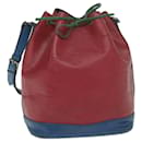 LOUIS VUITTON Epi Trico color Noe Bolso Rojo Azul Verde M44084 LV Auth ar10970segundo - Louis Vuitton