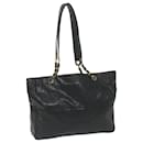 CHANEL Chain Shoulder Bag Patent leather Black CC Auth 59982 - Chanel
