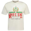 East Hampton Crest T-Shirt – Rhude – Baumwolle – Weiß - Autre Marque