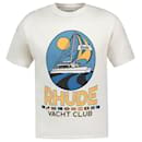 Camiseta Yacht Club - Rhude - Algodón - Blanco - Autre Marque