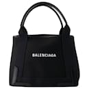 Sac Shopper Navy S - Balenciaga - Cuir - Noir