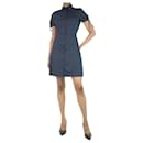 Blue linen-blend shirt dress - Size UK 6 - Theory
