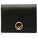 Fendi Black F is Fendi Leather Small Wallet