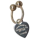 Tiffany Silver Heart Tag Key Ring - Tiffany & Co
