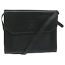 Burberrys Shoulder Bag Leather Black Auth bs10626 - Autre Marque