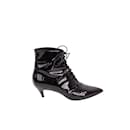 Patent leather lace-up boots - Saint Laurent