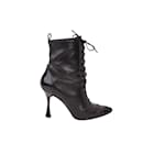 Leather Lace-up Boots - Manolo Blahnik