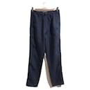 BALENCIAGA  Trousers T.fr 38 Linen - Balenciaga