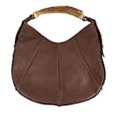 Mombasa Leather Bag Brown - Saint Laurent