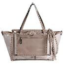 Valentino Garavani tote bag with Rockstud shoulder strap in PVC and leather