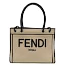 Borsa shopper con logo Roma - Fendi