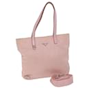 PRADA Tote Bag Nylon 2way Pink Auth 61897 - Prada