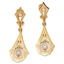 Vintage Style Earrings in Yellow Gold - Autre Marque