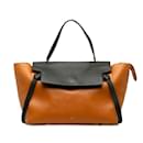 Bolso satchel con cinturón bicolor MIni Celine marrón - Céline