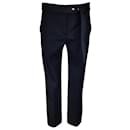 Louis Vuitton Black Silk Belt Detail Wool Pants / trousers - Autre Marque