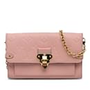 Pink Louis Vuitton Monogram Empreinte Vavin Wallet on Chain Crossbody Bag