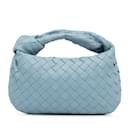 Blue Bottega Veneta Mini Intrecciato Jodie Handbag