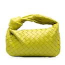 Yellow Bottega Veneta Mini Intrecciato Jodie Handbag