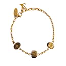 Gold Louis Vuitton Gamble Crystal Bracelet