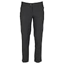 D&G Striped Trousers in Black Polyester - Dolce & Gabbana