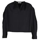 Isabel Marant Etoile Lockere Bluse aus schwarzer Baumwolle