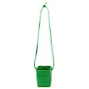 Bottega Veneta Mini Cassette Bucket Bag in Green Leather