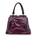 Bolsa de bolsa Majorelle com patente roxa - Yves Saint Laurent