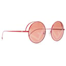 Fendi Red Round Tinted Sunglasses
