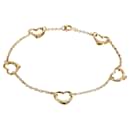 TIFFANY & CO. Elsa Peretti Open Heart 5 Station Bracelet in 18k yellow gold - Tiffany & Co
