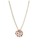 Chanel Fil De Camelia Diamond Necklace in 18K 18KT Yellow Gold FG VS 0.10 ctw