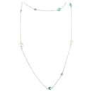 TIFFANY & CO. Elsa Peretti Color by the Yard Sprinkle Necklace in Silver 0.2 ctw - Tiffany & Co