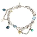 Pulseira David Yurman Old World Charm em prata esterlina com fecho articulado