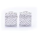 White gold diamond stud earrings - Autre Marque