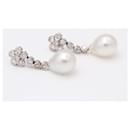 Earrings with Australian Pearl and Diamonds - Autre Marque