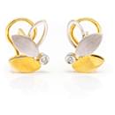 Bicolor Gold Earrings - Autre Marque