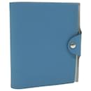 HERMES Yuris PM Day Planner Cover Leather Blue Auth ar11070 - Hermès