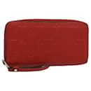 LOUIS VUITTON Monogram Empreinte Zippy Wallet Red M63691 LV Auth bs10719 - Louis Vuitton
