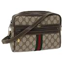 GUCCI GG Supreme Web Sherry Line Shoulder Bag Beige Red Green 010 378 Auth tb988 - Gucci