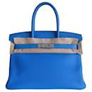 HERMES BIRKIN BAG 30 hydra blue - Hermès